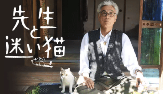 『先生と迷い猫』動画配信フル無料視聴！イッセー尾形と野良猫が起こすほのぼのコメディを見る